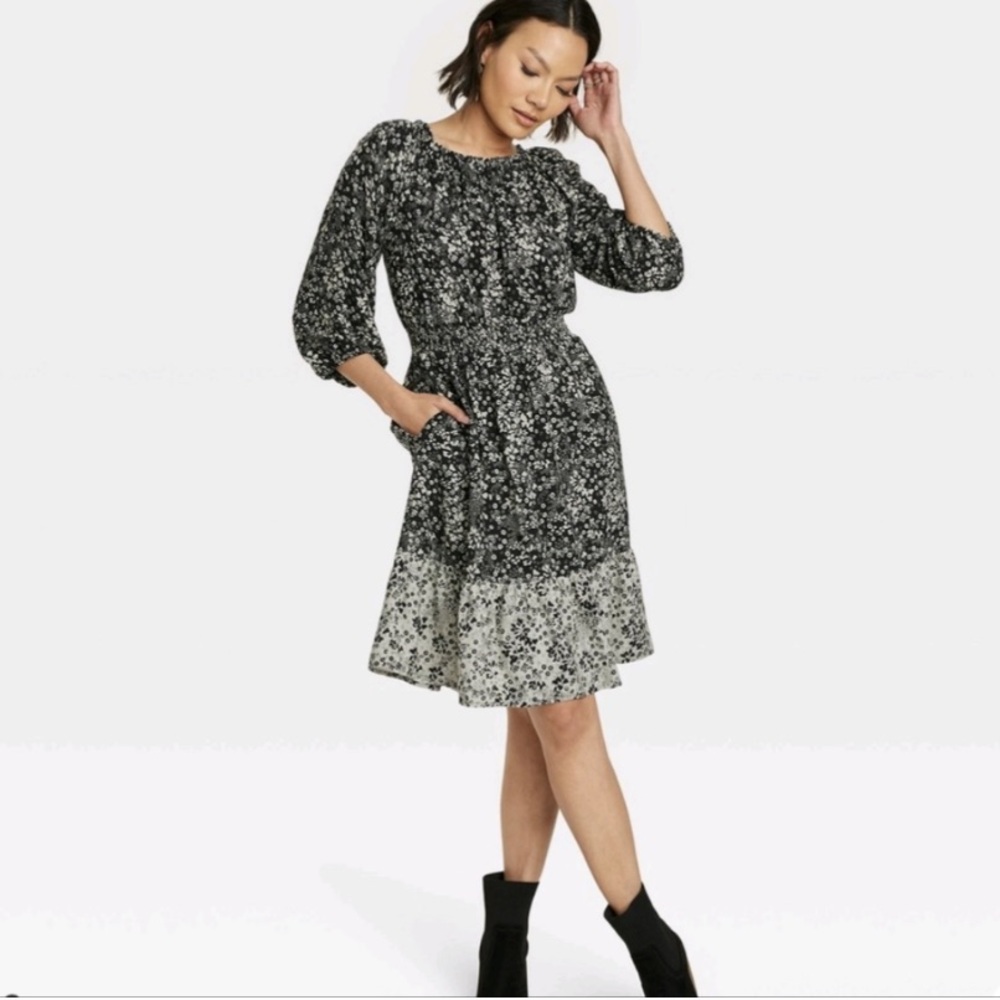 Knox Rose Peasant Cowgirl Floral Dress